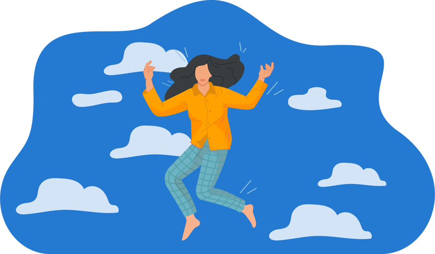 women falling
